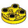 LEGO Yellow Tile 2 x 2 Round Inverted with Bananas Super Mario Scanner Code (3567 / 104923)