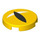 LEGO Jaune Tuile 2 x 2 Rond avec Noir / blanc Eye avec porte-goujon inférieur (14769 / 103009)