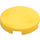 LEGO Yellow Tile 2 x 2 Round with &quot;X&quot; Bottom (4150)