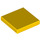 LEGO Yellow Tile 2 x 2 with Groove (3068)