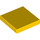 LEGO Yellow Tile 2 x 2 with Groove (3068)