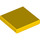 LEGO Yellow Tile 2 x 2 with Groove (3068 / 88409)