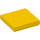 LEGO Yellow Tile 2 x 2 with Groove (3068 / 88409)