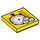 LEGO Jaune Tuile 2 x 2 avec Stopwatch et Coins avec rainure (3068 / 80494)