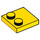 LEGO Geel Tegel 2 x 2 met Studs Aan Rand (33909)