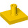 LEGO Yellow Tile 2 x 2 with Vertical Pin (2460 / 49153)