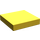 LEGO Gelb Fliese 2 x 2 ohne Kante