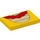 LEGO Gelb Fliese 2 x 3 mit rot Necklace (26603 / 101880)