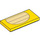 LEGO Yellow Tile 2 x 4 with Roy Tan Belly (87079)