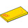 LEGO Jaune Tuile 2 x 4 avec &#039;RUSTEZE RACING Centre TEAM 95&#039; La gauche (32830 / 87079)