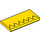 LEGO Giallo Piastrella 2 x 4 con Sottile Zig Zag Line (42202 / 87079)