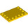 LEGO Yellow Tile 4 x 6 with Studs on 3 Edges (6180)