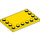 LEGO Jaune Tuile 4 x 6 avec Tenons sur 3 Edges (6180)