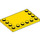 LEGO Jaune Tuile 4 x 6 avec Goujons sur 3 Edges (6180)