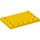 LEGO Gelb Fliese 4 x 6 mit Bolzen auf 3 Edges (6180)