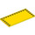 LEGO Amarillo Plana 6 x 12 con Espigas en 3 Edges (6178)