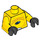 LEGO Amarillo Torso con Negro Stone (973 / 76382)