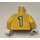 LEGO Yellow Torso with Bricks and Variable Number on Back (973)