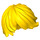 LEGO Jaune Tousled Cheveux balayé à gauche (18226 / 87991)