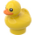 LEGO Yellow Toy Duck with Orange Beak with Eyes (49661 / 58039)