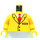 LEGO Gelb Trains Torso mit Suit und rot Tie Muster mit Gelb Arme und Gelb Hände (973 / 73403)