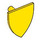 LEGO Yellow Triangular Shield (Short) (3846)