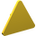 LEGO Jaune Triangulaire Sign avec clip fendu (30259 / 39728)