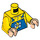 LEGO Yellow Truck Driver Minifig Torso (973 / 76382)