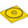 LEGO Yellow Turntable 4 x 4 Flat Square Base (61485)