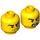 LEGO Yellow Ultimate Clay (70330) Minifigure Head (Recessed Solid Stud) (3626 / 23778)