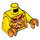 LEGO Geel Ultimate Flama met Rugzak Minifig Torso (973 / 76382)