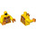 LEGO Yellow Ultimate Flama with Backpack Minifig Torso (973 / 76382)