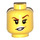 LEGO Gelb Ultimate Macy Minifigure Kopf (Einbau-Vollbolzen) (3626 / 23768)