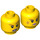 LEGO Yellow Ultimate Macy Minifigure Head (Recessed Solid Stud) (3626 / 23768)