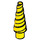 LEGO Yellow Unicorn Horn with Spiral (34078 / 89522)