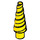 LEGO Geel Unicorn Hoorn met Spiral (34078 / 89522)