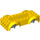 LEGO Yellow Vehicle Base with Medium Stone Gray Wheel Holders (1813 / 12622)