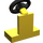 LEGO Geel Voertuig Console met Zwart Stuur (3829 / 73081)