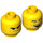 LEGO Gelb Vest Friend Rex Minifigure Kopf (Einbau-Vollbolzen) (3626 / 49360)