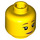 LEGO Yellow Veterinarian Minifigure Head (Recessed Solid Stud) (3626 / 32746)