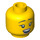 LEGO Yellow Viking Woman Head (Safety Stud) (3626 / 10004)