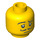 LEGO Yellow Waiter Head (Safety Stud) (3626 / 11491)
