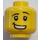 LEGO Gul Watermelon Dude Minifigur Huvud (Infälld solid knopp) (3626 / 49341)