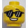 LEGO Yellow Watermelon Dude Minifigure Head (Recessed Solid Stud) (3626 / 49341)