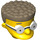 LEGO Yellow Waylon Smithers Minifig Head (20152)