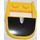 LEGO Yellow Wedge 3 x 4 x 0.7 Curved with Cutout with Black windshield (50948)
