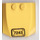 LEGO Geel Wig 4 x 4 Gebogen met &quot;7243&quot; Sticker (45677)
