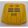 LEGO Jaune Coin 4 x 4 Incurvé avec Grilles, Hatches et Screws Autocollant (45677)