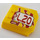 LEGO Jaune Coin 4 x 4 Incurvé avec &#039;L.20&#039; Autocollant (45677)