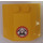 LEGO Yellow Wedge 4 x 4 Curved with Pickaxes over Helmet Miners Logo Sticker (45677)